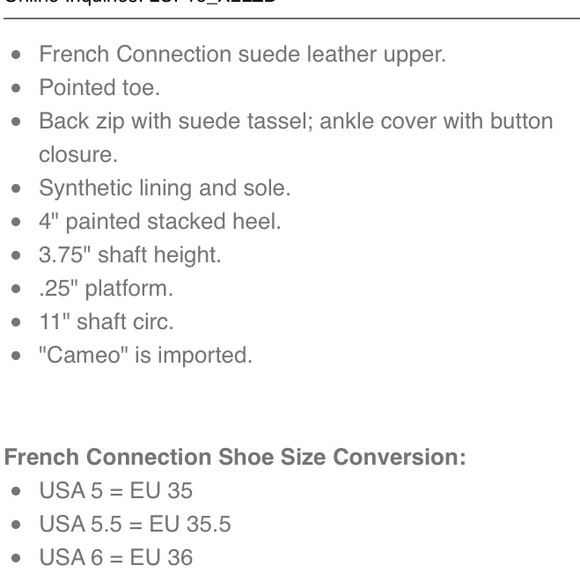 French Connection Cameo Booties - Picture 7 of 8